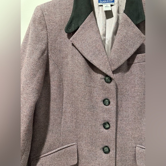 Pendleton Vintage Virgin Wool Pink Blazer - Picture 9 of 11